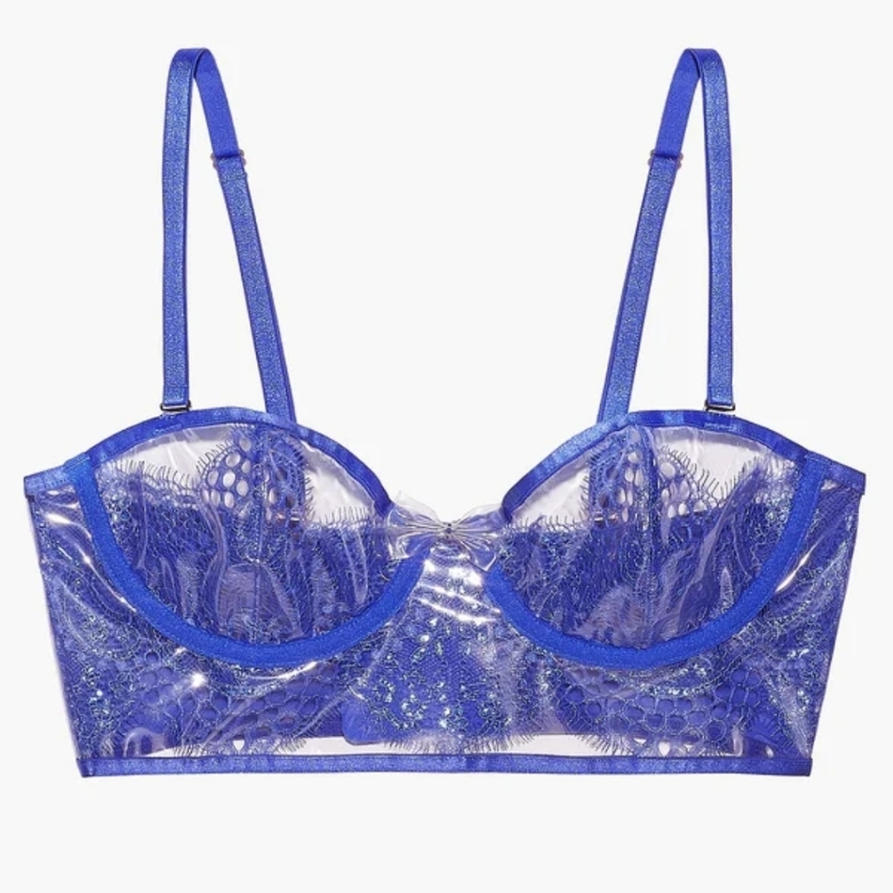 Savage x fenty lace and vinyl bustier still w/tags